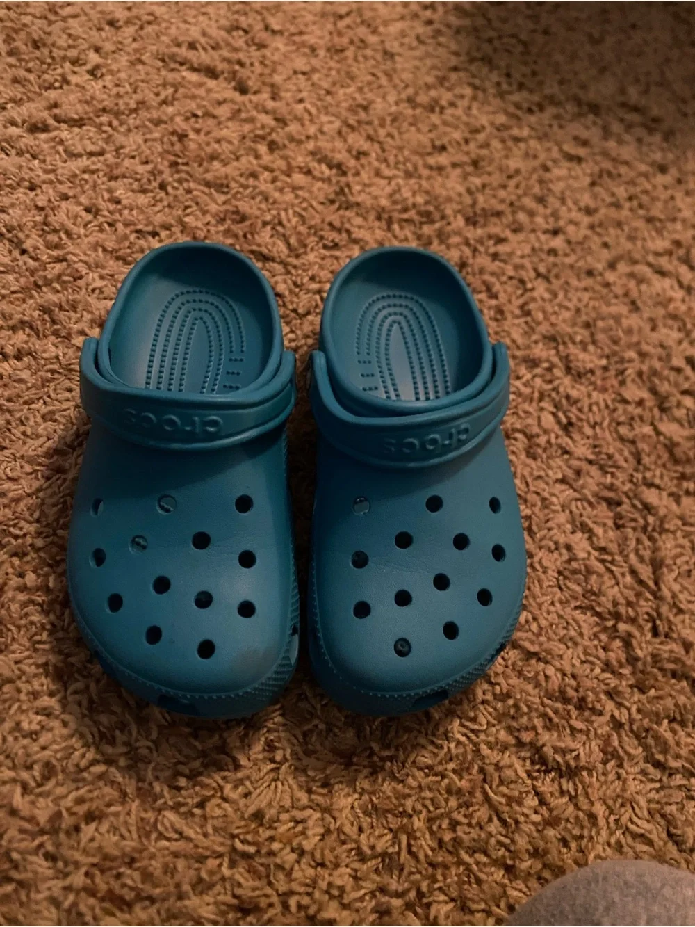 CROCS Big Kids Teal Classic Clog Sandals